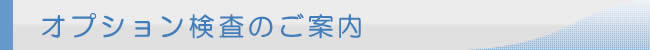オプション検査のご案内